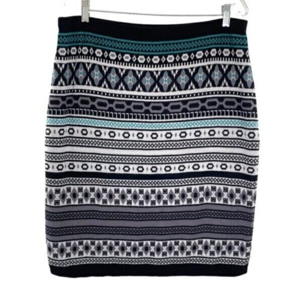 Merona Geometric Knit Pencil Skirt
